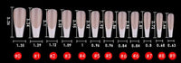 Ballerina glossy 120 pieces black French tip