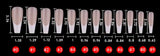 Ballerina glossy 120 pieces black French tip